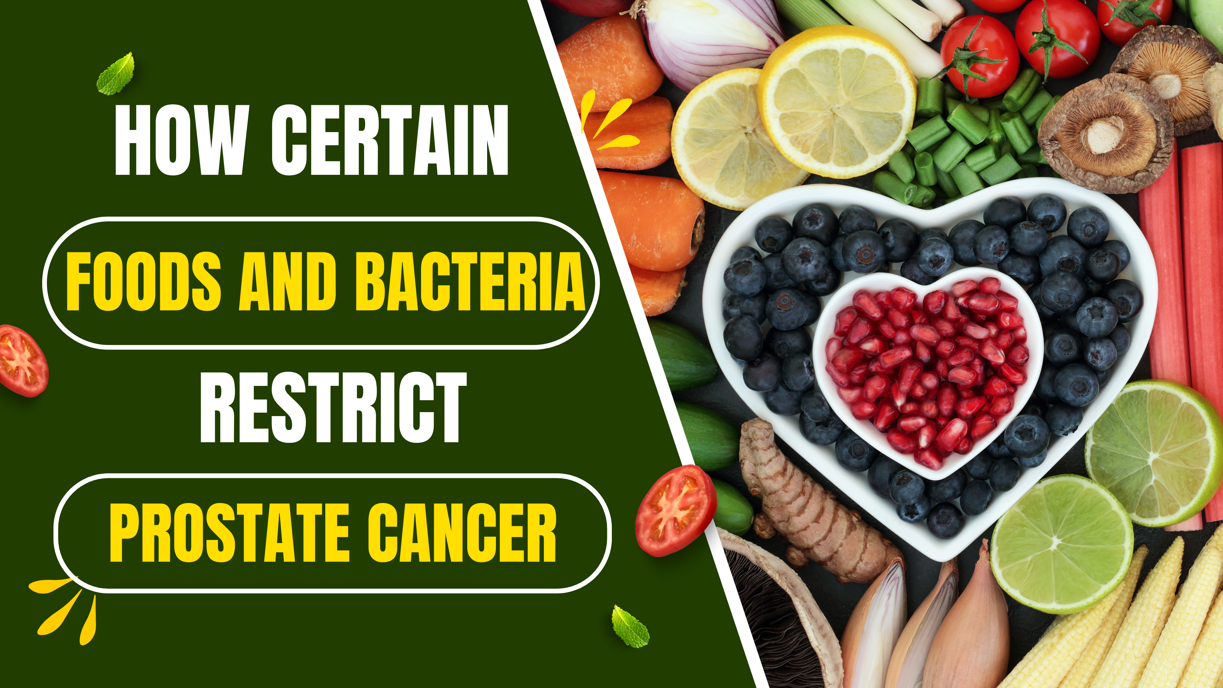 How certain foods and bacteria restrict prostate cancer