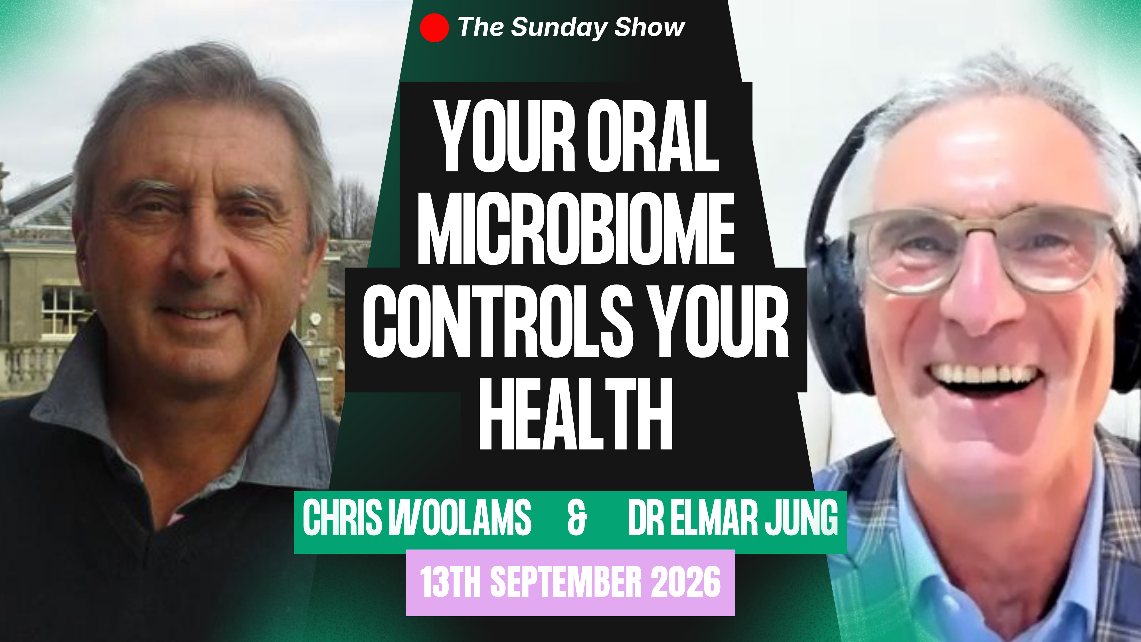 Register to watch The Sunday Show: Your Oral Microbiome controls your health